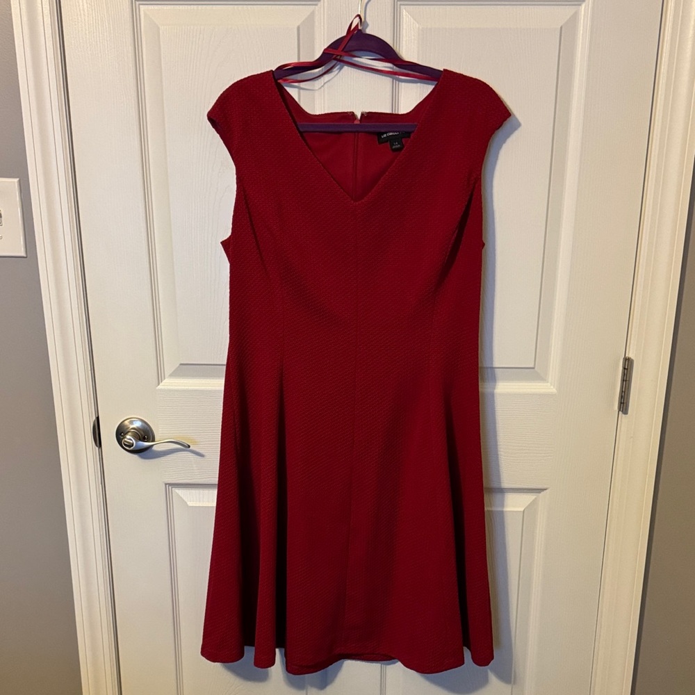 Liz Claiborne Red Midi Dress
